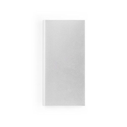 CLERK. Power bank 8'000 mAh com painel solar em alumínio 100% reciclado
