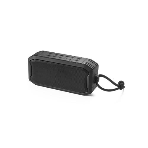 SHEERAN. Coluna de som portátil de 10W com IPX7 e 9h de autonomia em 100% ABS reciclado