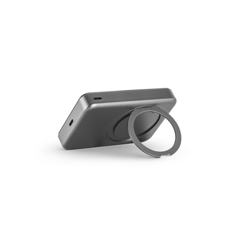 WARSHEL 10. Power bank magnética 10'000 mAh com carregador wireless super rápido 15W em ABS reciclado (100% rABS) com suporte