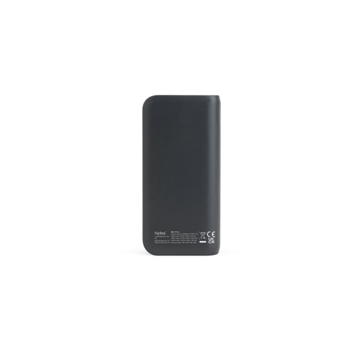 BECKER 20. Power bank 20'000 mAh em ABS reciclado (100% rABS) com carregador wireless super rápido 15W