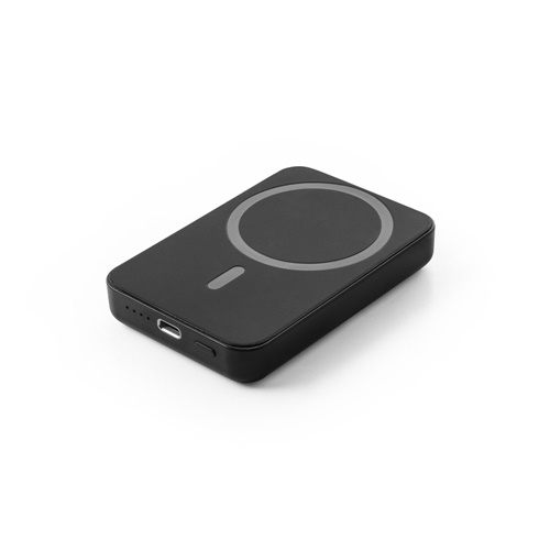 AMPERE 5. Power bank magnética 5'000 mAh com carregador wireless super rápido 15W em ABS reciclado (100% rABS)