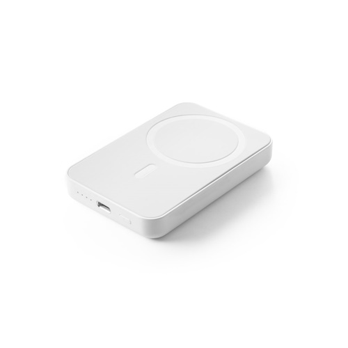 AMPERE 5. Power bank magnética 5'000 mAh com carregador wireless super rápido 15W em ABS reciclado (100% rABS)