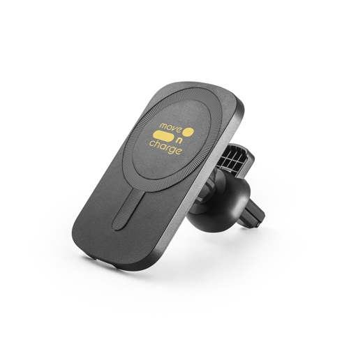 KOCH. Suporte de smartphone para automóvel com carregador magnético wireless 15W em ABS reciclado (100% rABS)