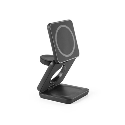 BROGLIE. Carregador magnético wireless super rápido 15W 4 em 1 em ABS reciclado (100% rABS)