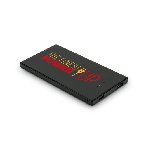 DENNING. Power bank 5'000 mAh slim em aço inoxidável