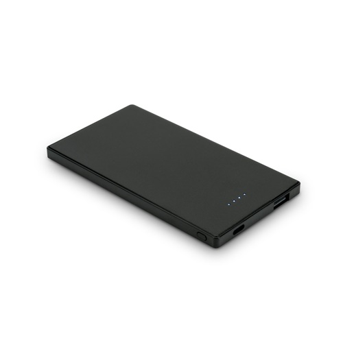 DENNING. Power bank 5'000 mAh slim em aço inoxidável