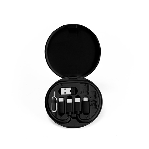 SYSTROM. Conjunto cabo e adaptadores de carregamento super rápido em ABS reciclado (100% rABS)