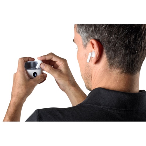 CAETANO. Auriculares sem fios com 4h de autonomia em ABS reciclado (100% rABS)