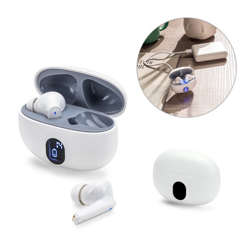 CAETANO. Auriculares sem fios com 4h de autonomia em ABS reciclado (100% rABS)