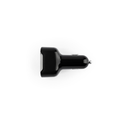 DIRAC. Adaptador de isqueiro com porta USB-A 18W e USB-C 20W em ABS reciclado (100% rABS)