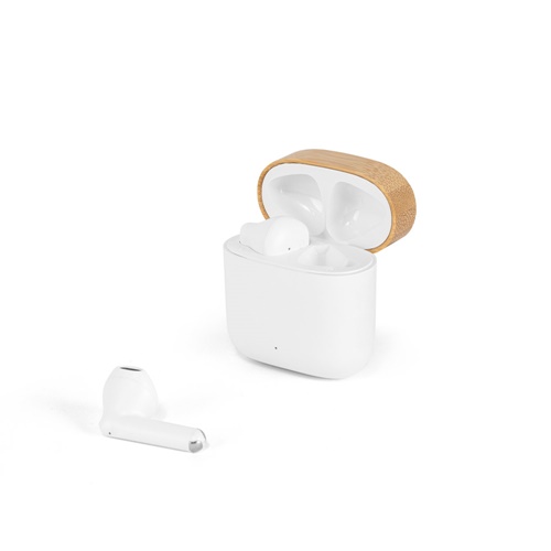 COBAIN. Auriculares sem fios com 5h de autonomia em ABS reciclado (100% rABS) e bambu