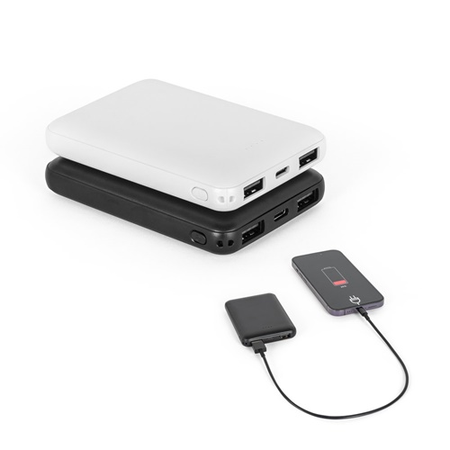 LEAKEY 5. Power bank 5'000 mAh em ABS reciclado (100% rABS)
