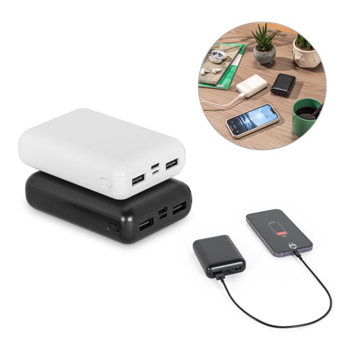 LEAKEY 10. Power bank 10'000 mAh em ABS reciclado (100% rABS)