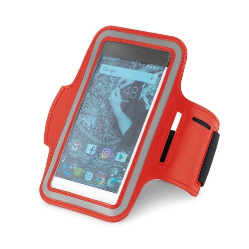 CONFOR. Braçadeira em PU e soft shell para smartphone 6'5''