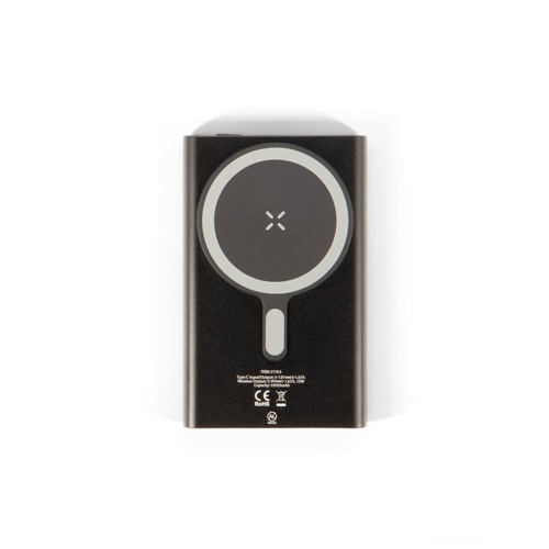 WRIGHT 10. Power bank magnética com carregamento super-rápido em alumínio reciclado e ABS reciclado 10'000 mAh