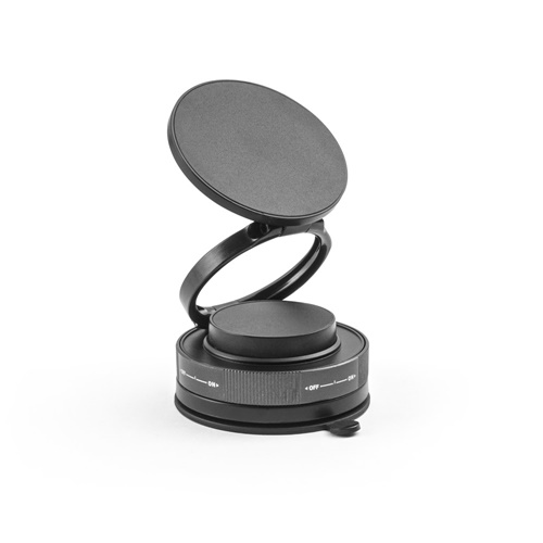 KEPLER. Suporte magnético para telemóvel com sistema de fixação em vácuo para superfícies lisas e não lisas (rotação 360º)
