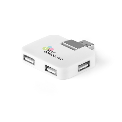 JANNES. HUB com 4 portas USB-A em ABS