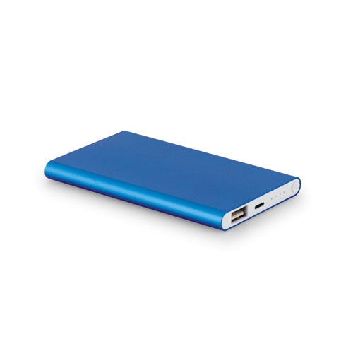 MARCET. Power bank slim 4'000 mAh em ABS reciclado (70%) e Alumínio reciclado (30%)