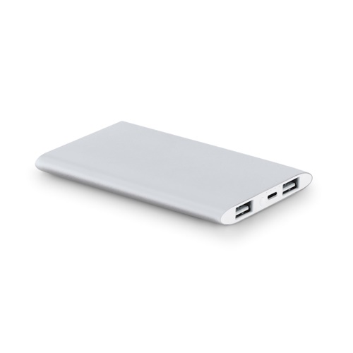 NOBEL. Power bank 7'200 mAh em alumínio reciclado (100% rAL)