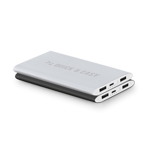 NOBEL. Power bank 7'200 mAh em alumínio reciclado (100% rAL)
