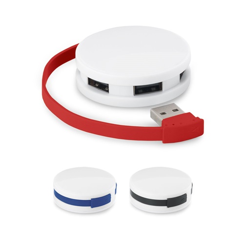GARDNER. HUB com cabo e 4 portas USB-A em ABS