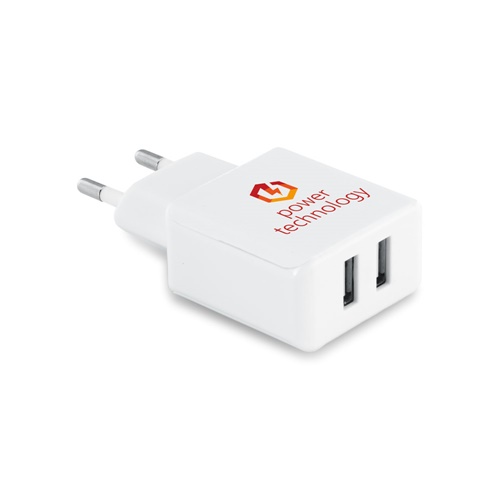 REDI. Adaptador USB em ABS com 2 saídas