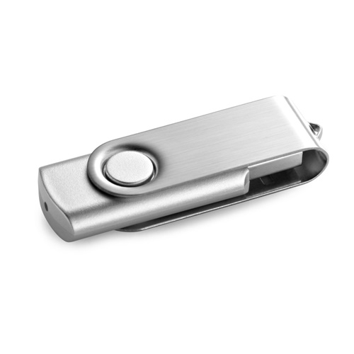 CLAUDIUS 16GB. Pen Drive USB de 16 GB com clipe em metal