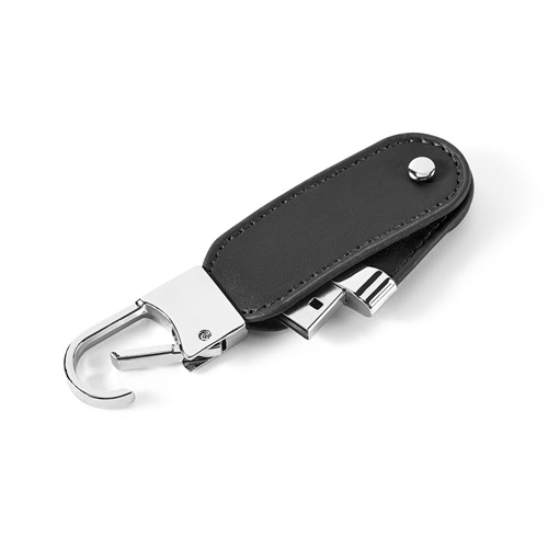 BRAGG 8GB. Memória USB com 8GB em PU e com mosquetão