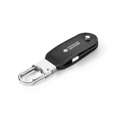 BRAGG 8GB. Memória USB com 8GB em PU e com mosquetão