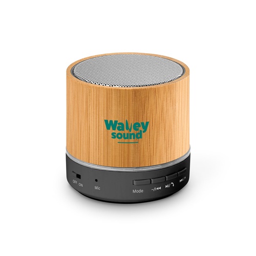 RE-GLASHOW. Coluna de som portátil de 3W com 4h30m de autonomia em ABS reciclado (100% rABS)
