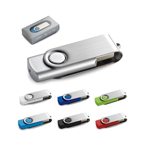 CLAUDIUS 4GB. Pen Drive USB de 4 GB com clipe em metal