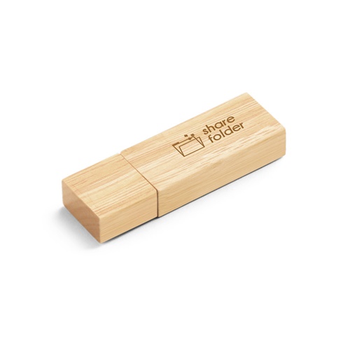 VENTER 16GB. Pen Drive USB com 16GB em bambu