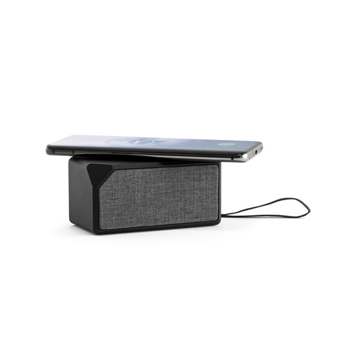 GRUBBS. Coluna de som portátil em ABS com carregamento wireless