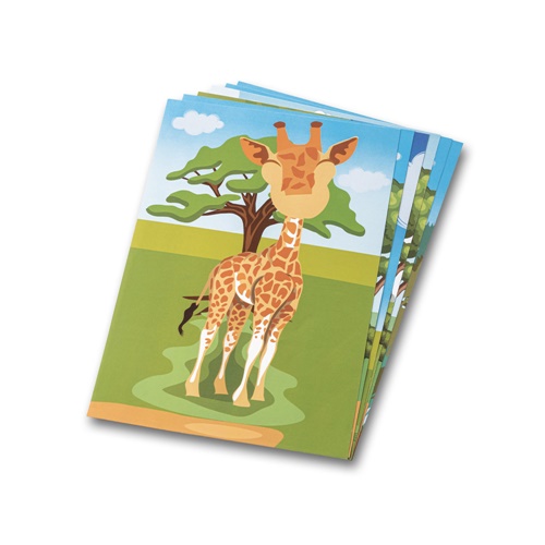 MADAGASCAR. Jogo de autocolantes composto por seis folhas