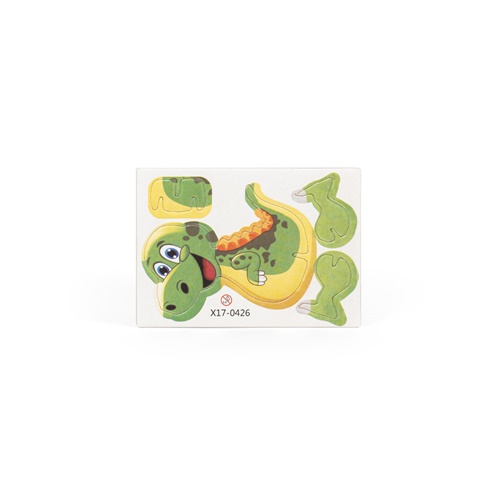 DINOSAURUS. Puzzle 3D em papel em formato de dinossauro