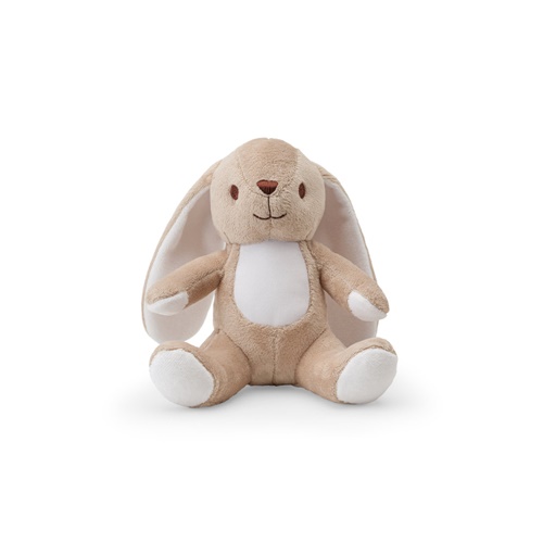 BUGS. Peluche em poliéster em formato de coelho, com tecido adequado para personalização