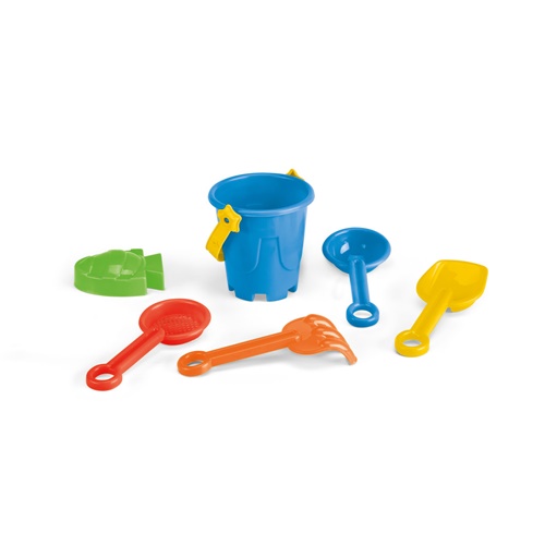 VALLARTA. Balde de praia em PP com 5 acessórios