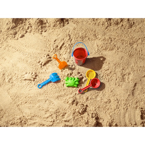 VALLARTA. Balde de praia em PP com 5 acessórios