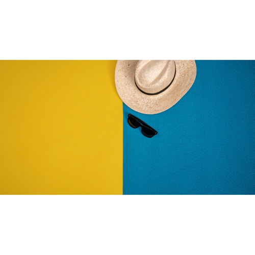 CALIFORNIA. Toalha de praia em microfibra (250 g/m²)