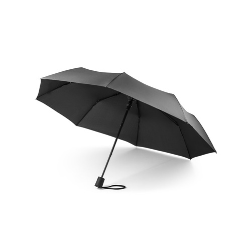 CIMONE. Guarda-chuva em poliéster reciclado (100% rPET) 190T pongee dobrável com abertura automática