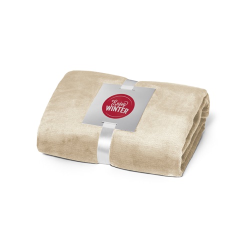DYLEAF. Manta polar (240 g/m²) com fita para cartão de personalização