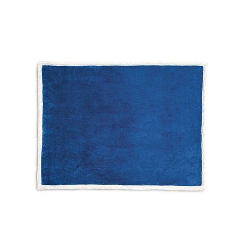 HEIDEN. Manta reversível em tecido polar (190 g/m²) com fita em cetim e cartão personalizável