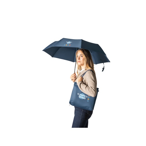 SKYLAR. Guarda-Chuva 2 em 1 com saco de compras em poliéster reciclado incluído