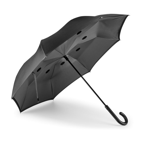 ANGELA. Guarda-chuva reversível em pongee 190T