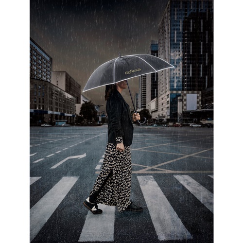 FINNLEY. Guarda-chuva de 27" em poliéster reciclado (100% rPET) pongee 190T à prova de vento