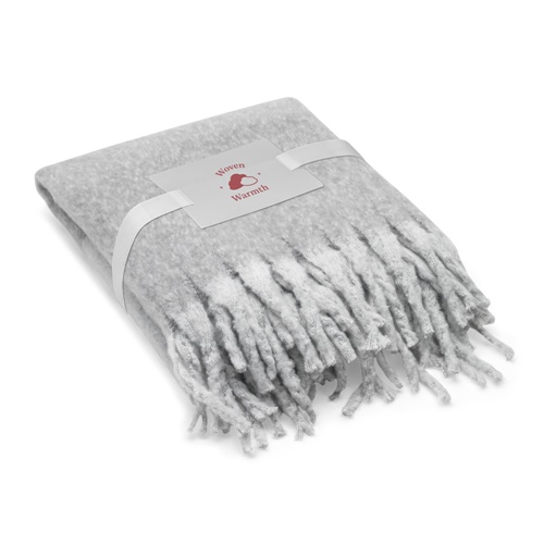 COMFY. Manta em poliéster reciclado (100% rPET)(300 g/m²), com uma sensação de toque "mohair"