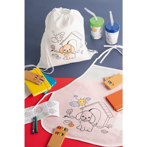 NILO. Avental em non-woven de criança para colorir (80 g/m²)