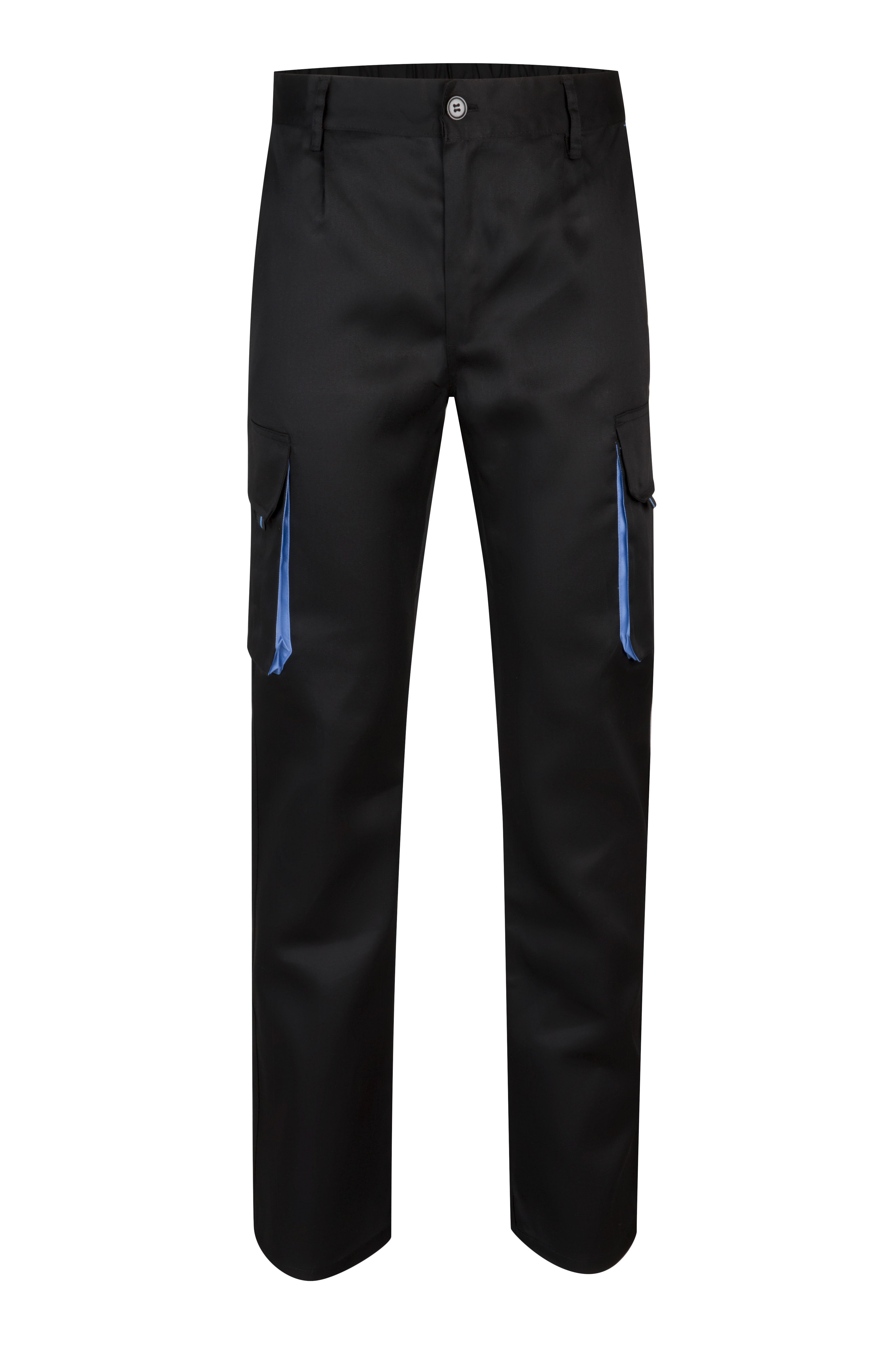 VL HYPNOS. Pantalon sergé, bicolore, multipoches (200g/m²), en coton (35%) et polyester (65%)