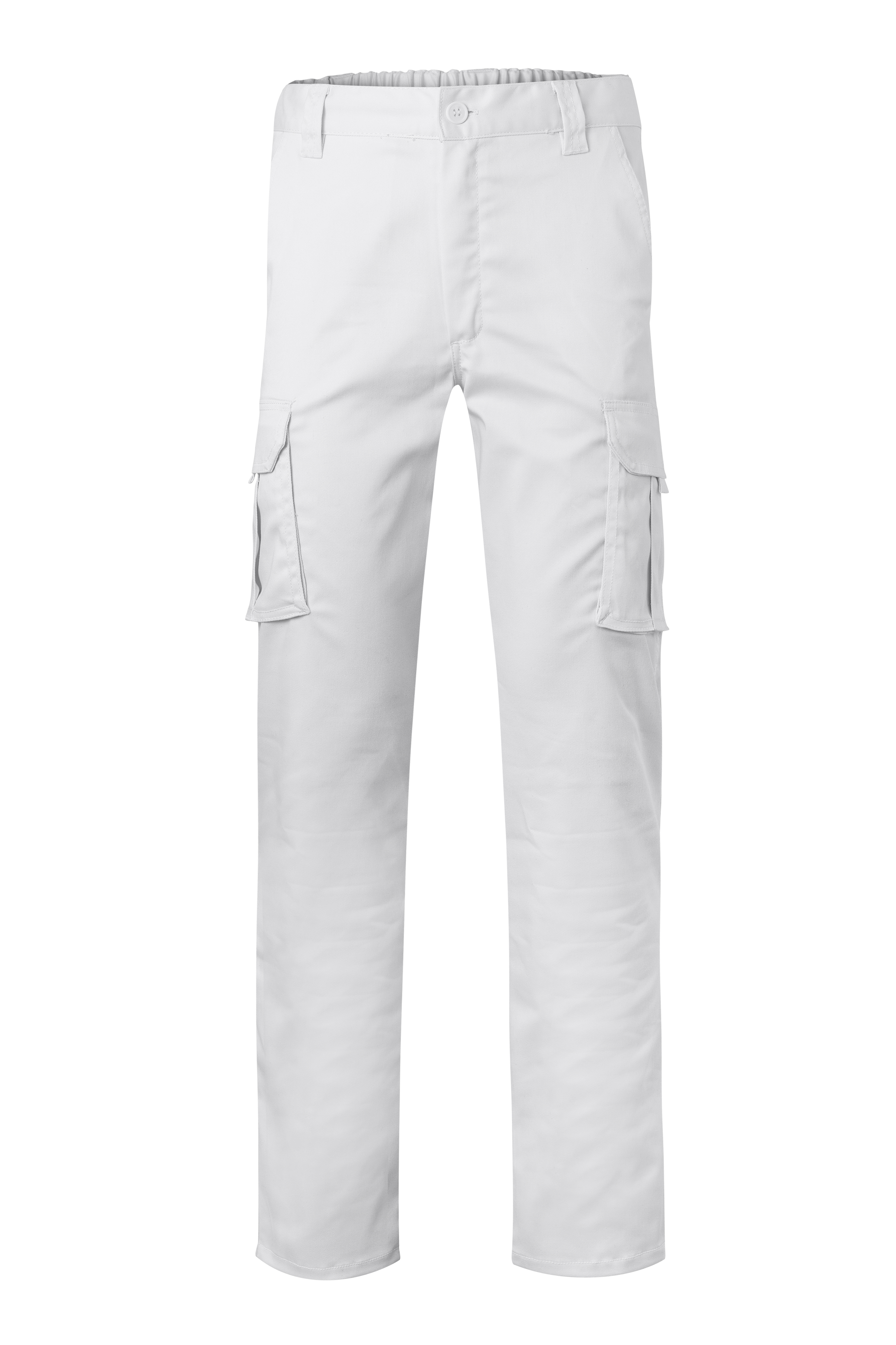VL PAN. Multi-pocket stretch trousers (290g/m²), in cotton (46%), EME (38%) and polyester (16%)