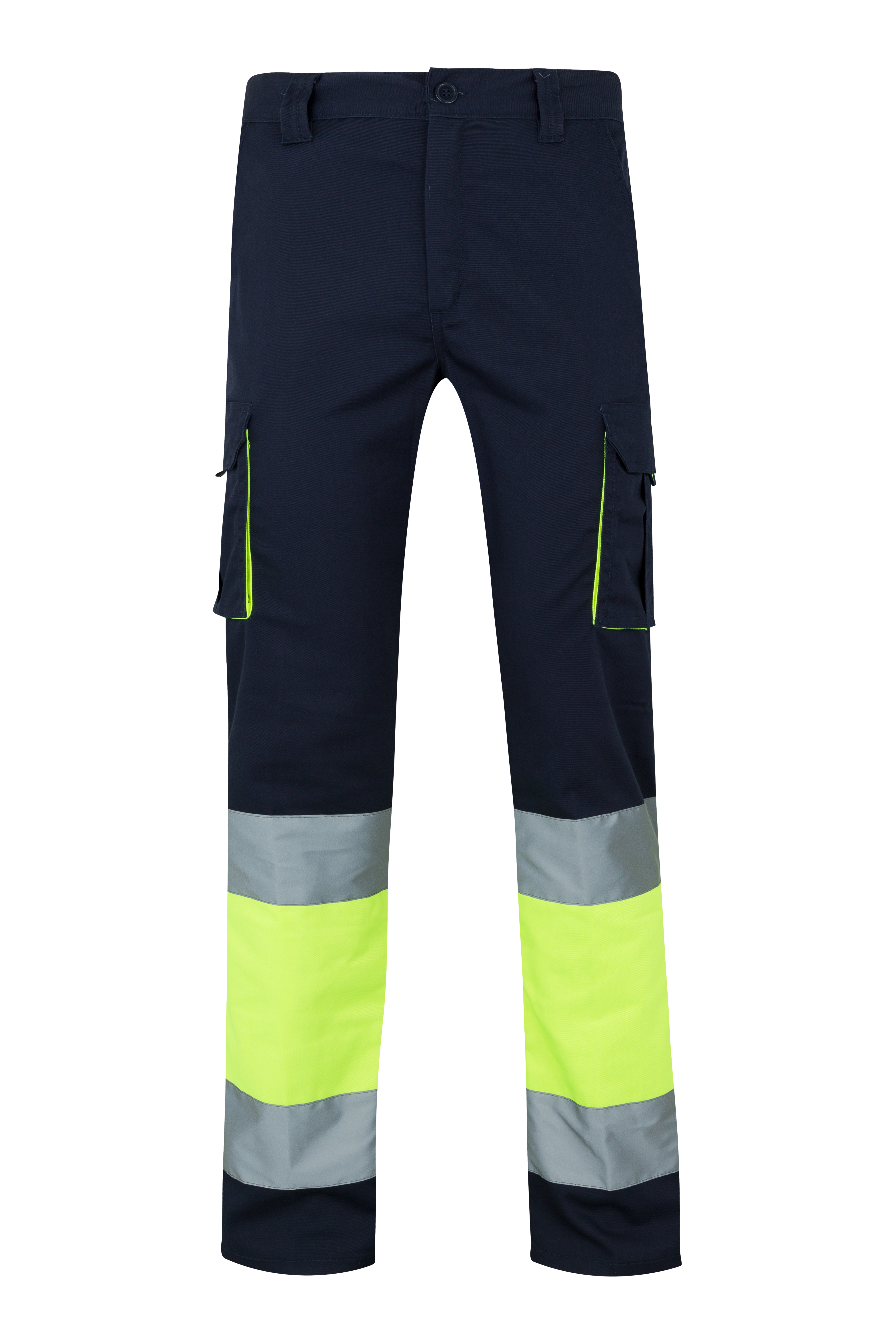VL ZEUS LARGE. Calças stretch bicolor multibolsos (240g/m²), em algodão (46%), EME (38%) e poliéster (16%)